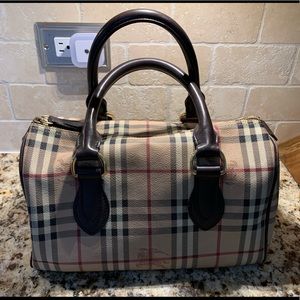 Burberry haymarket bowling bag